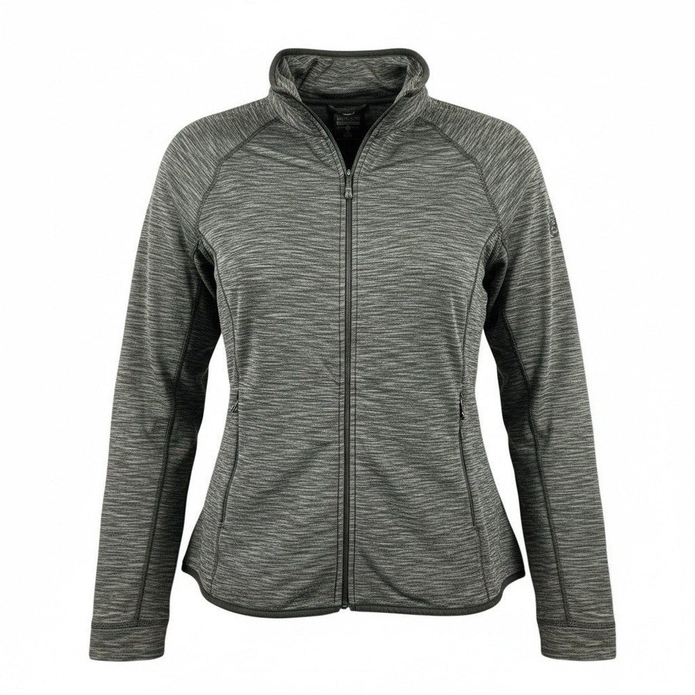 MOOSEJAW Womens XXL Gray Space Dye Full Zip Jacket Stretch